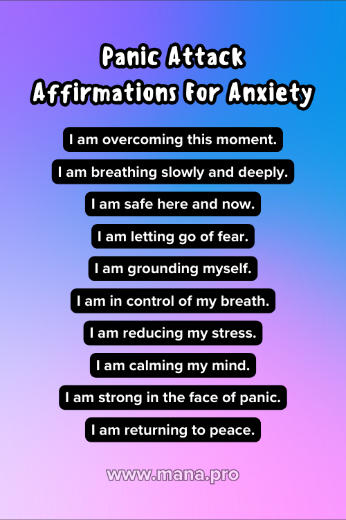 199+ Positive Affirmations For Anxiety Relief (Feel Calm & Peaceful) - Mana