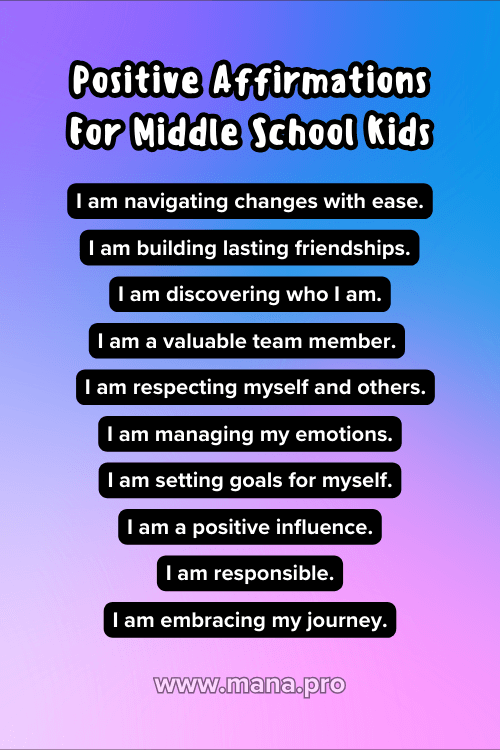 199+ Positive Affirmations For Kids (With Free Images) - Mana