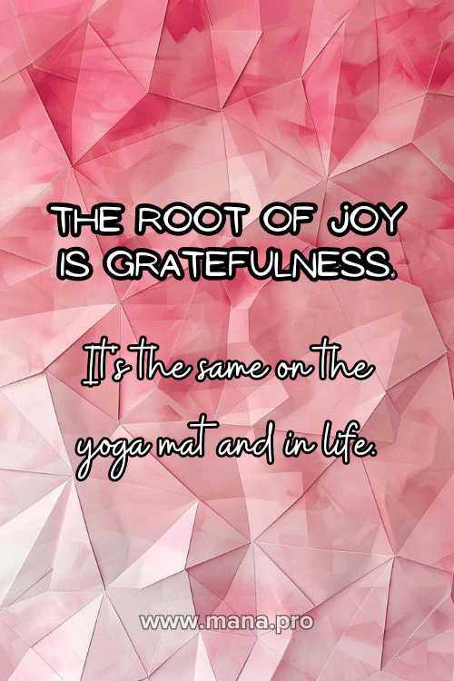 Positive yoga quotes on gratitude