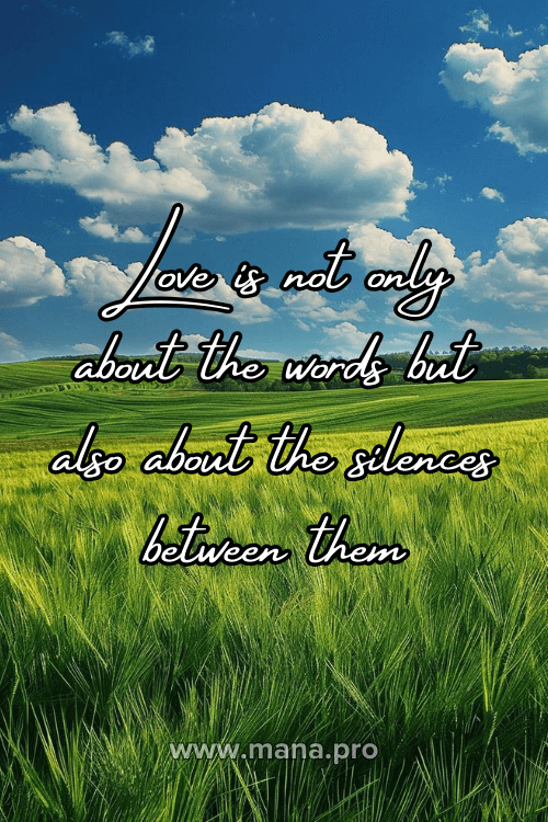 Silence Quotes About Love