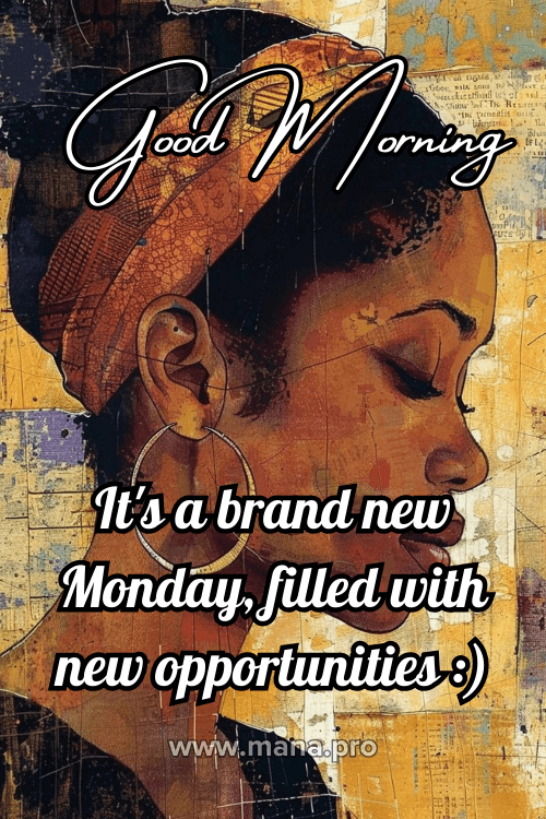African American Good Morning Happy Monday Images