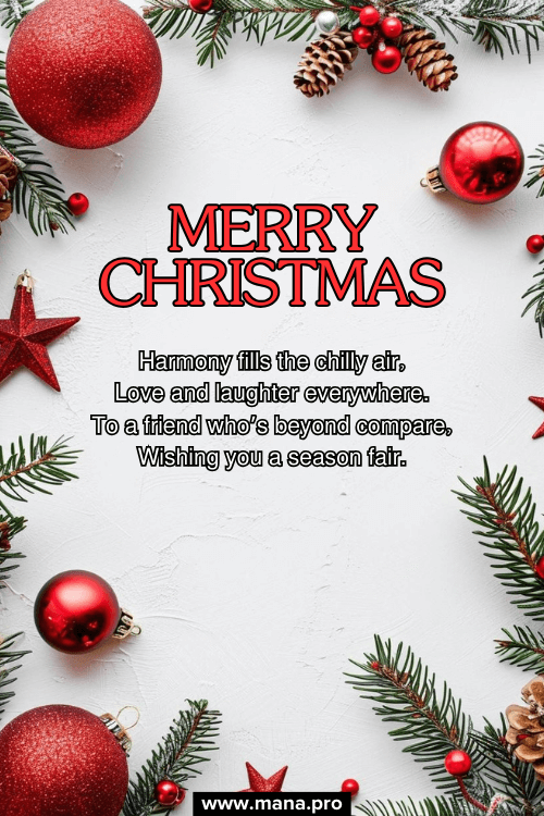 Christmas Poems For Friends That Rhyme