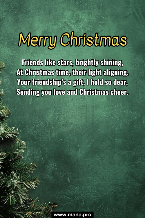 Christmas Poems For Friends That Rhyme