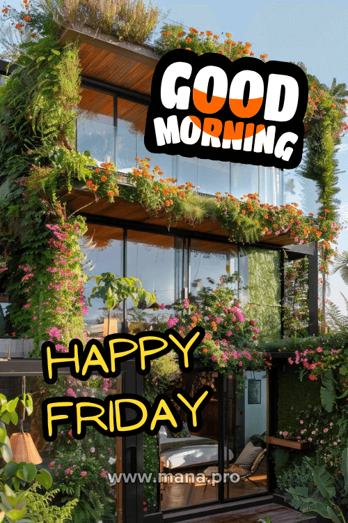 Good Morning Happy Friday Flowers Images