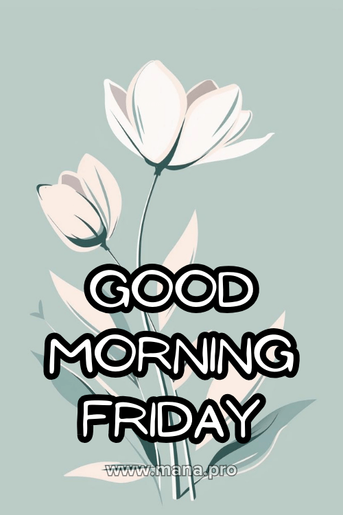 Good Morning Happy Friday Flowers Images