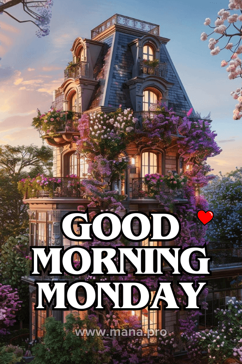 Good Morning Happy Monday Flowers Images