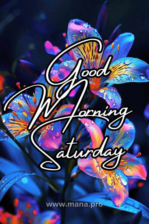 Good Morning Happy Saturday Flowers Images