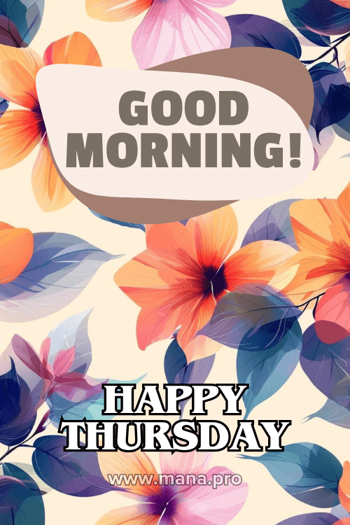Good Morning Happy Thursday Flowers Images