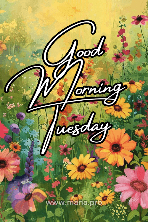 Good Morning Happy Tuesday Flowers Images