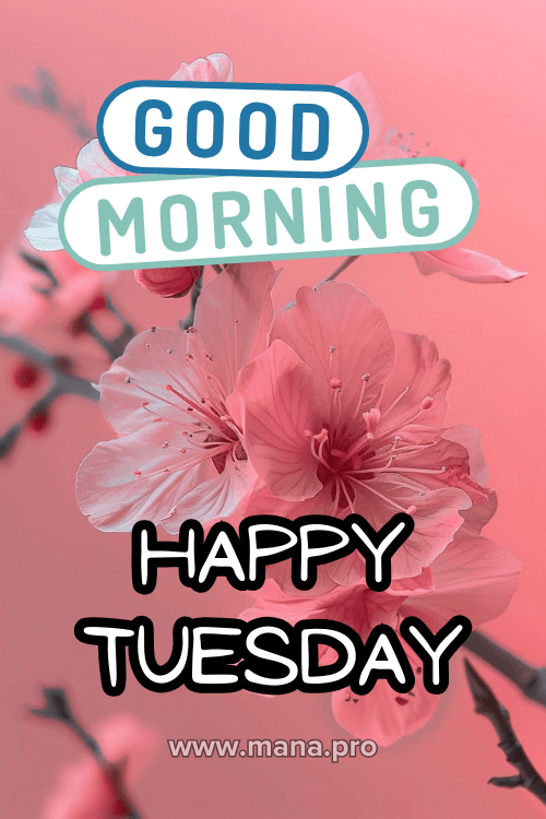 Good Morning Happy Tuesday Flowers Images