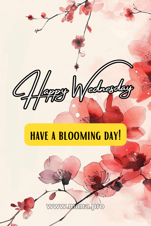 Good Morning Happy Wednesday Flowers Images