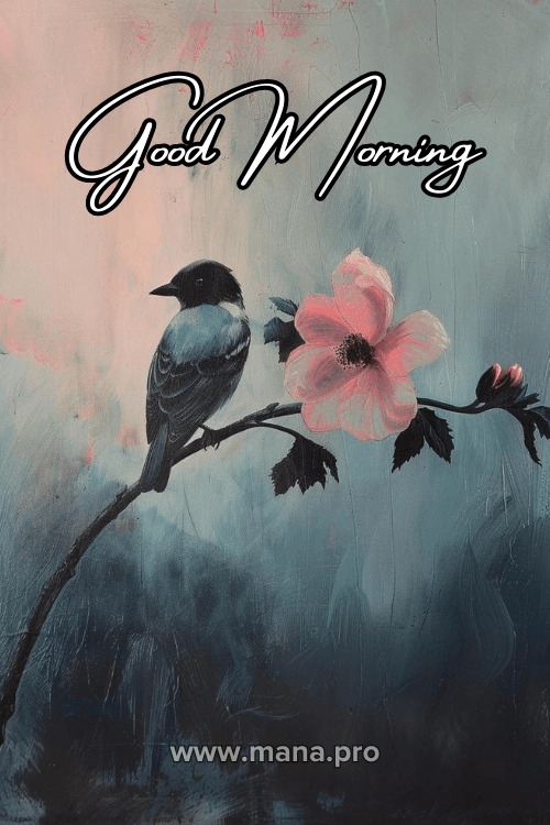 Good Morning Images With Birds And Flowers