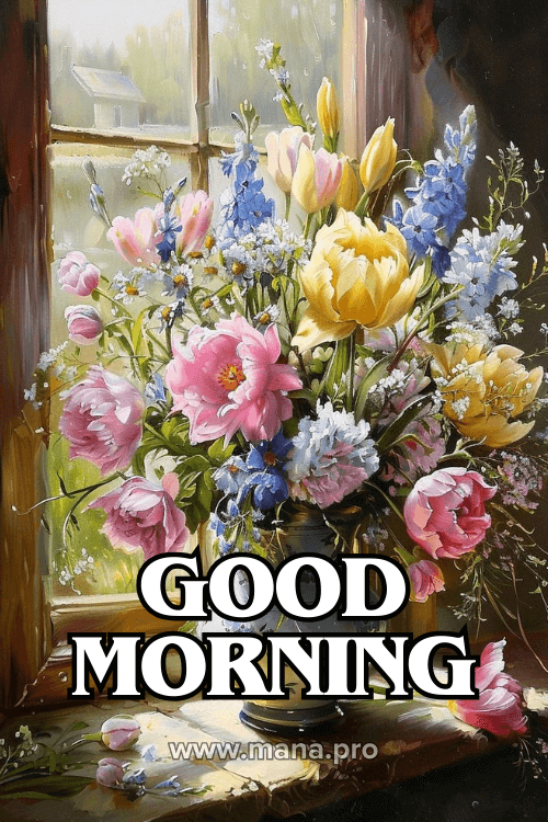 Good Morning Images With Flowers Bouquet