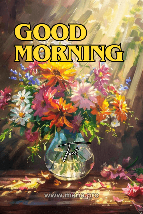 Good Morning Images With Flowers Bouquet