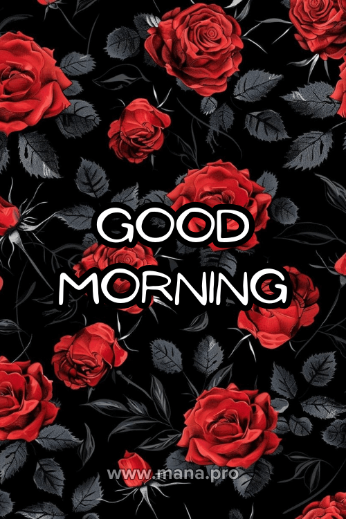 Good Morning Images With Rose Flowers