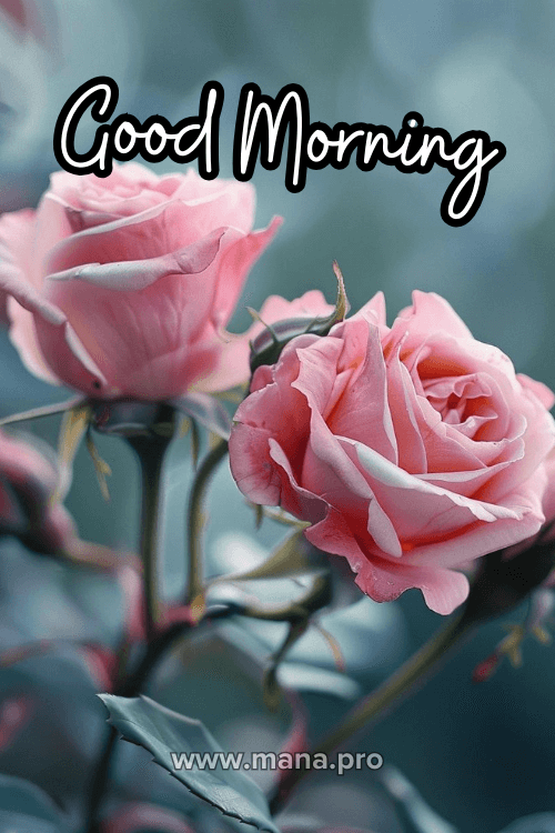 Good Morning Images With Rose Flowers