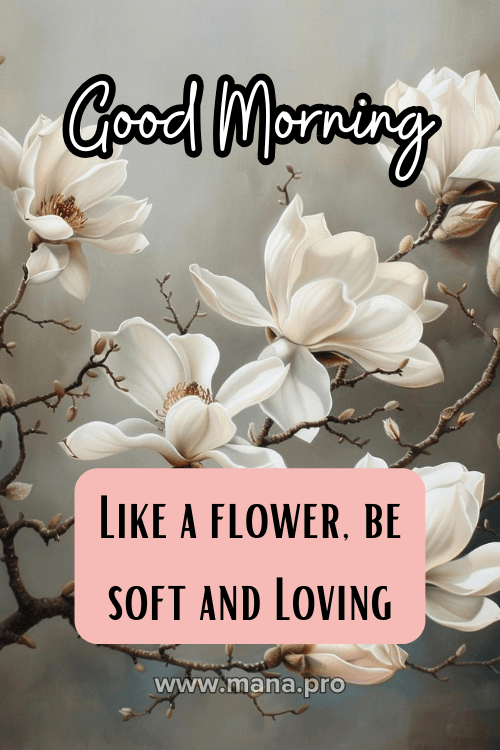 Good Morning Images With White Flowers