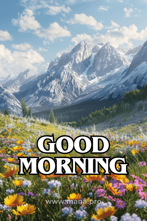 Good Morning Mountain Flowers Images