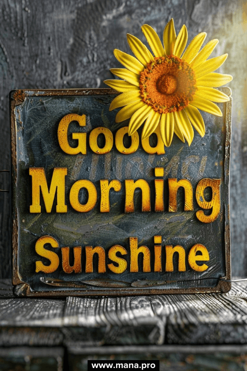 Good Morning Sunshine And Flowers Images