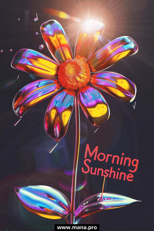 Good Morning Sunshine And Flowers Images