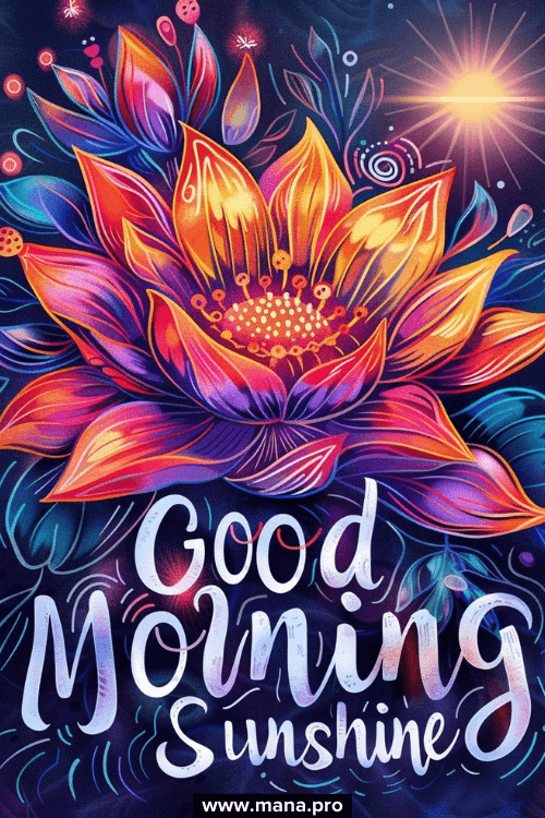 Good Morning Sunshine And Flowers Images