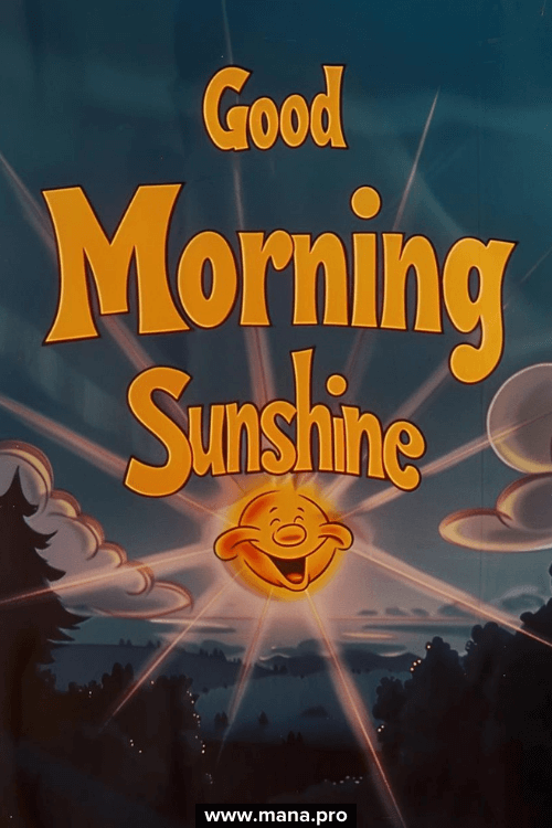 Good Morning Sunshine Cartoon Images