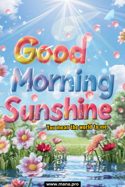 Good Morning Sunshine Images With Quotes
