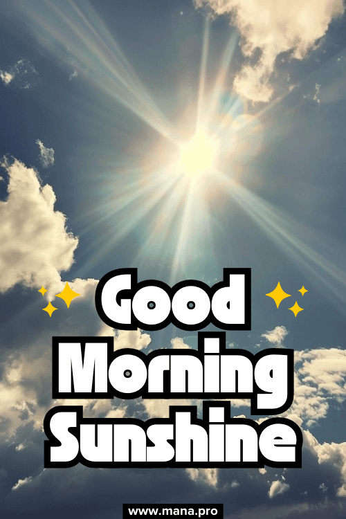Natural Good Morning Sunshine Images
