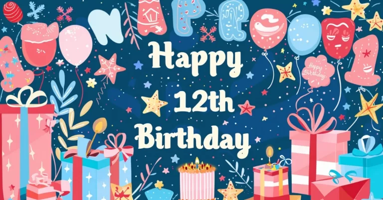 (199+) 12th Birthday Wishes, Images, Quotes, Greetings & Messages