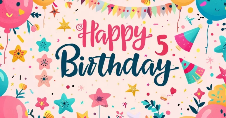 (199+) 5th Birthday Wishes, Images, Quotes, Greetings & Messages