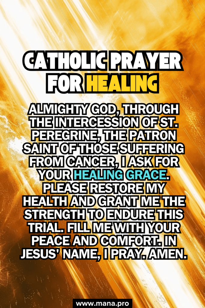 Catholic Prayer For Healing