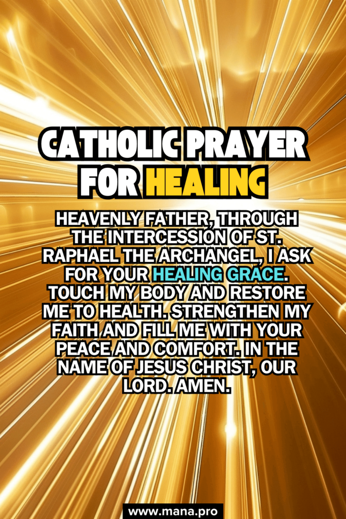 Catholic Prayer For Healing