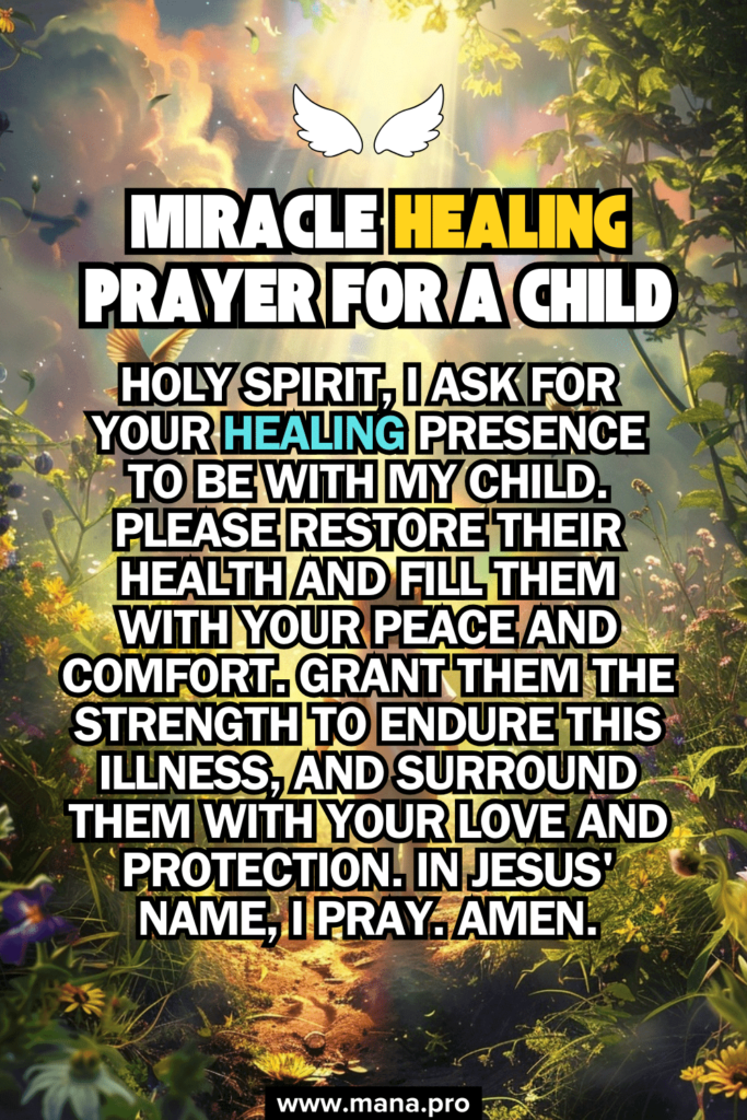 Miracle Healing Prayer For A Child