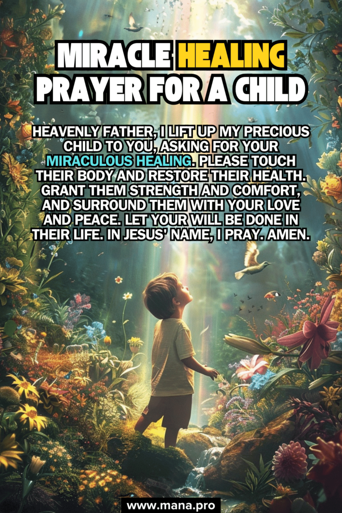 Miracle Healing Prayer For A Child