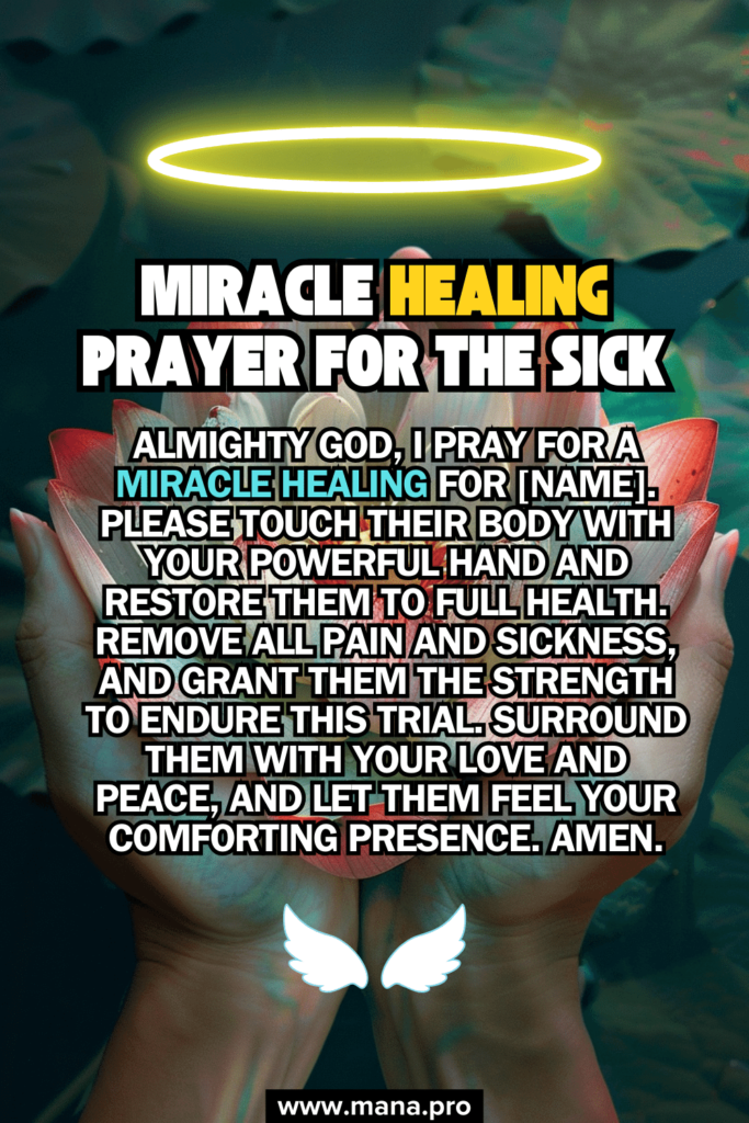 Miracle Healing Prayer For The Sick