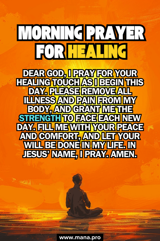 Morning Prayer For Healing