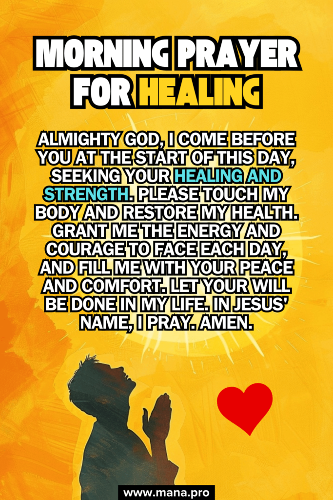 Morning Prayer For Healing