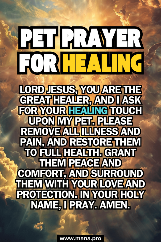 Pet Prayer For Healing