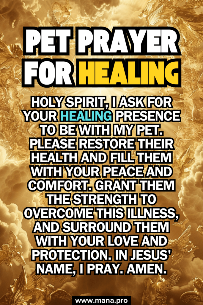 Pet Prayer For Healing