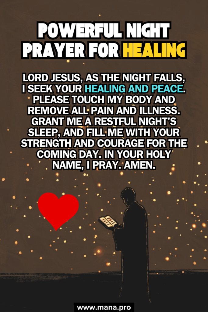 Powerful Night Prayer For Healing