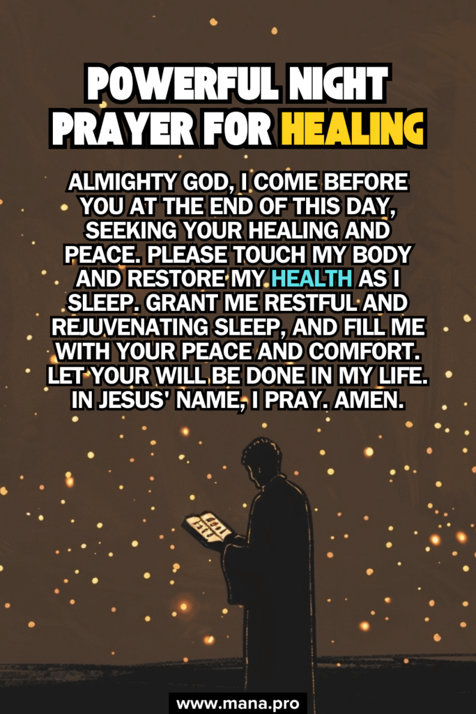 Powerful Night Prayer For Healing