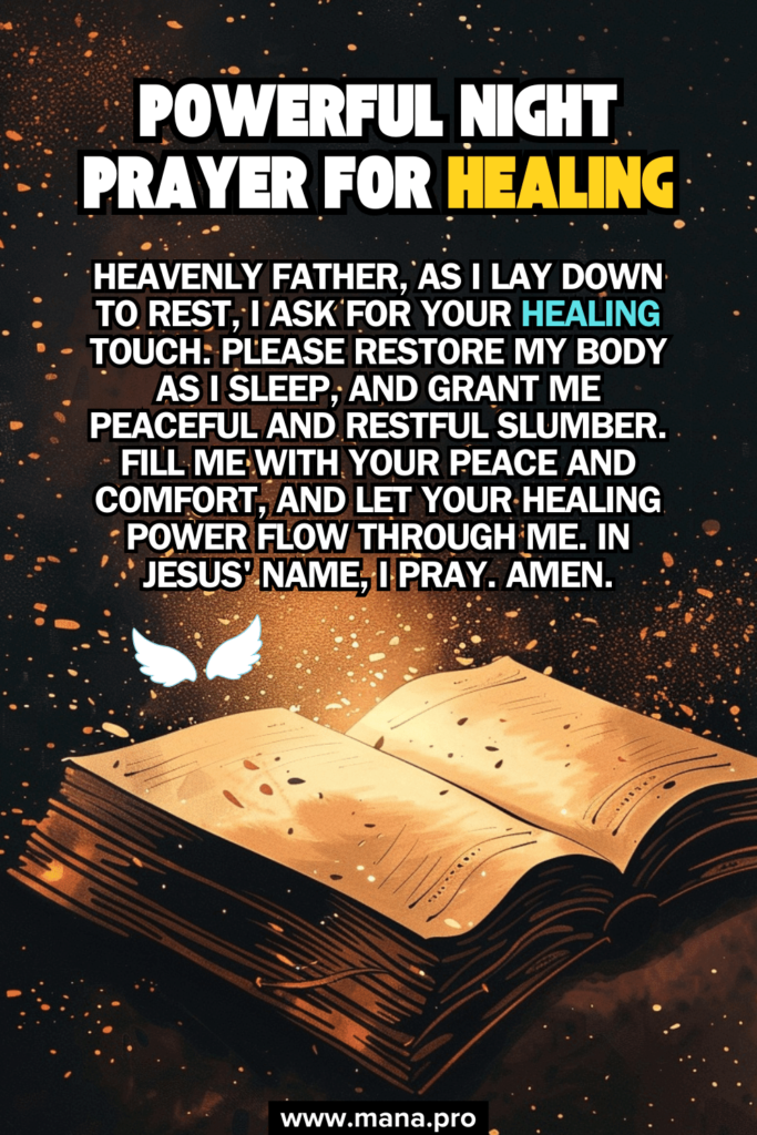 Powerful Night Prayer For Healing