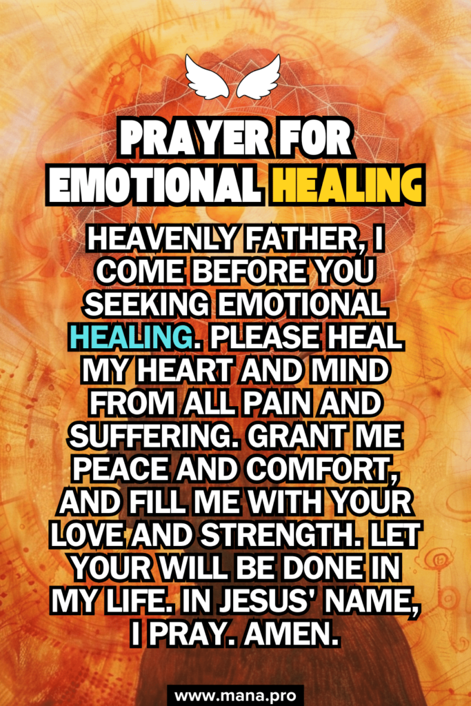 Prayer For Emotional Healing