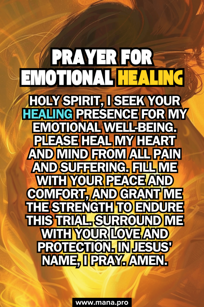 Prayer For Emotional Healing