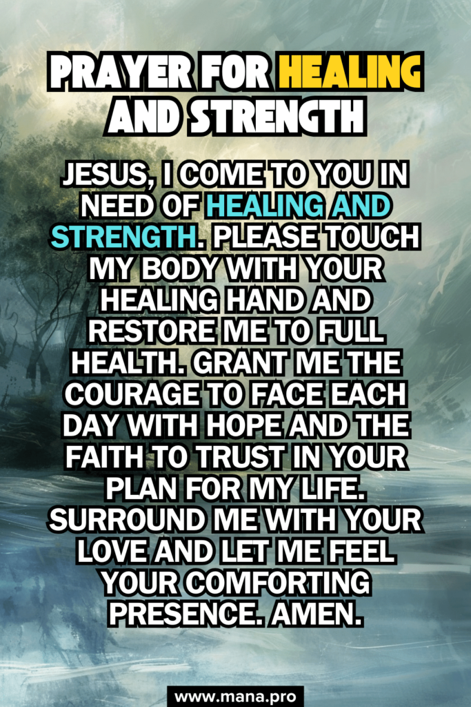 Prayer For Healing And Strength