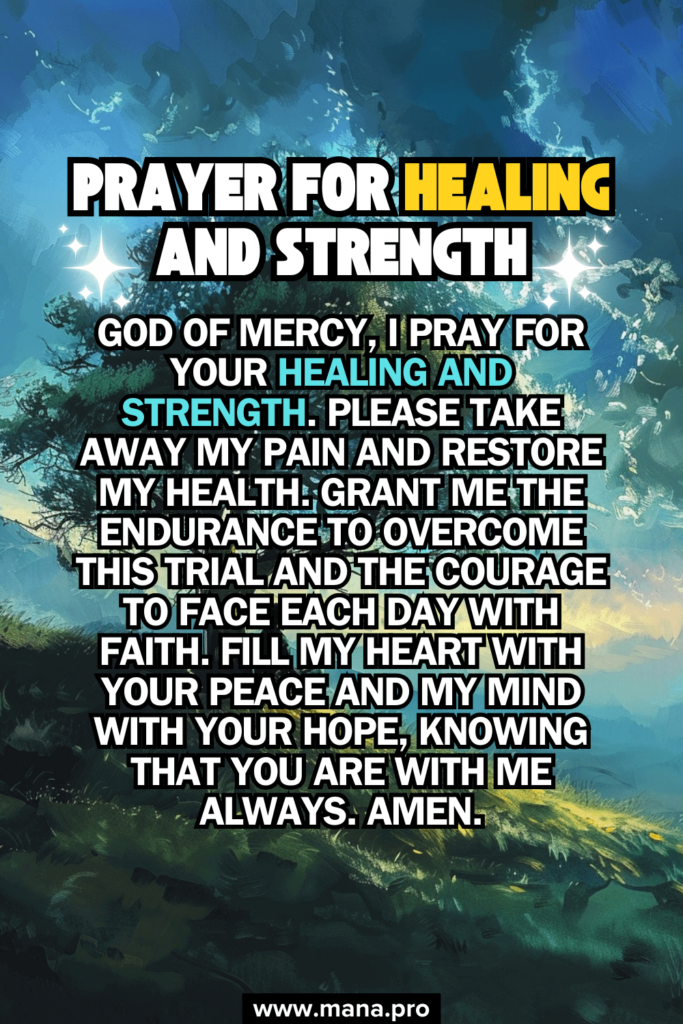 Prayer For Healing And Strength