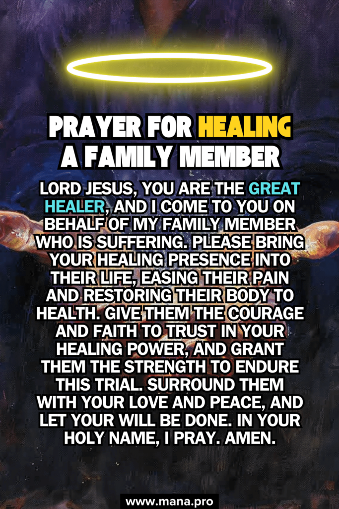 Prayer For Healing For A Family Member