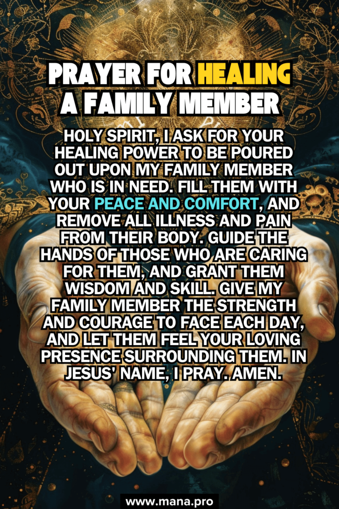 Prayer For Healing For A Family Member