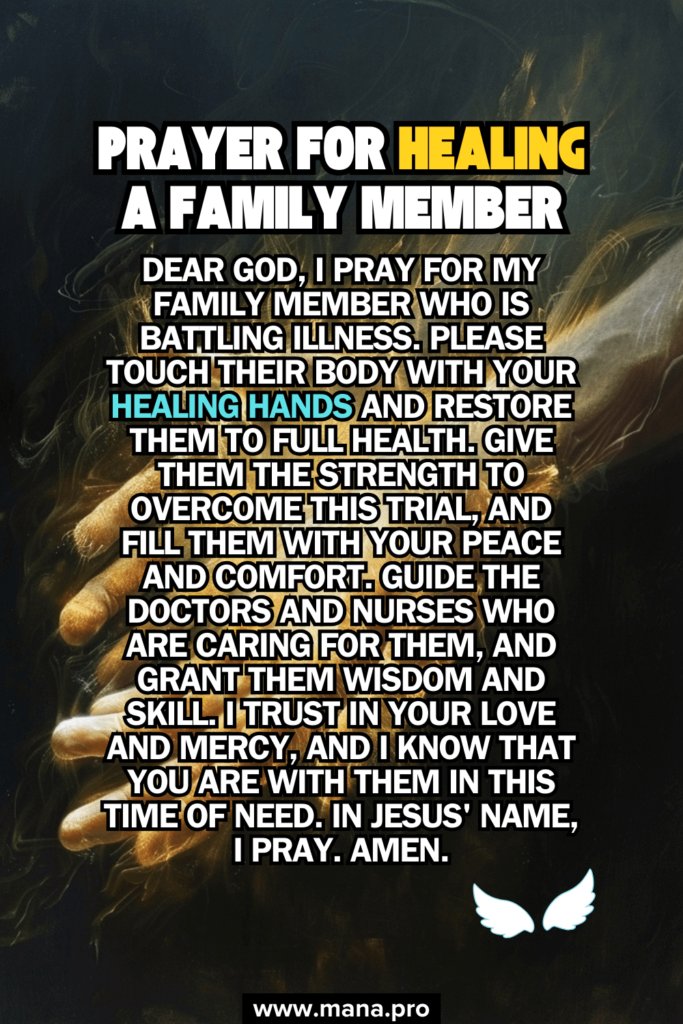 Prayer For Healing For A Family Member