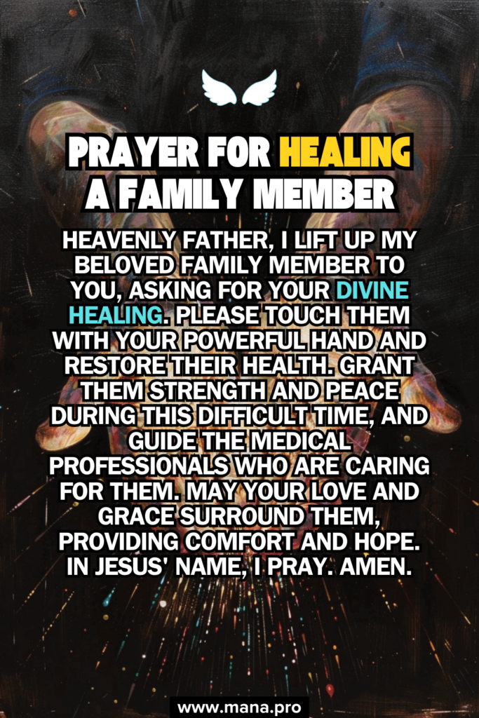 Prayer For Healing For A Family Member